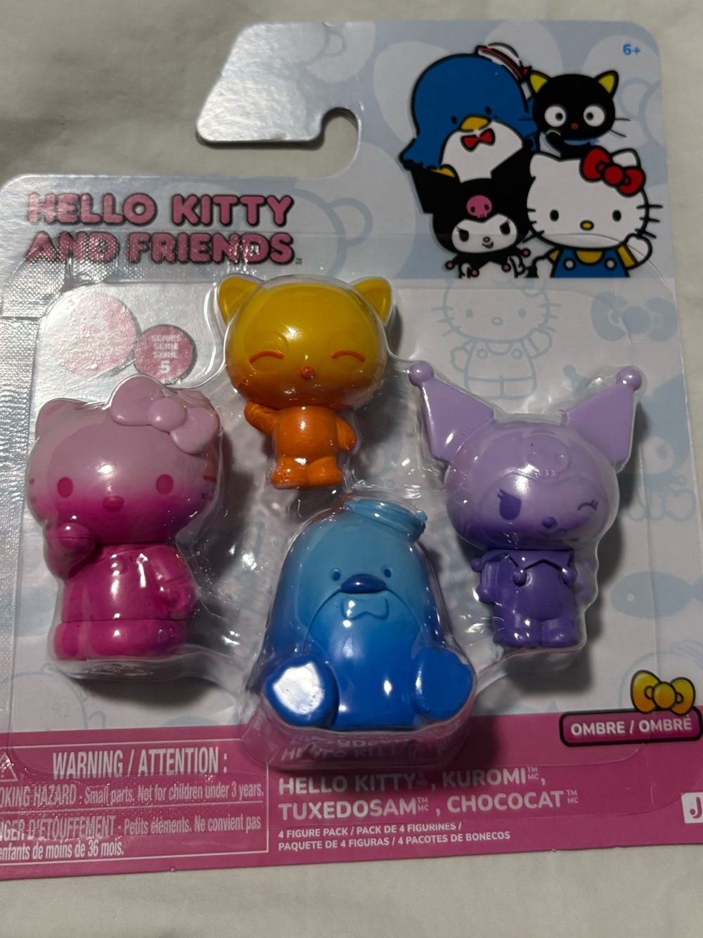 Hello Kitty and Friends Figurines Hello Kitty, Tuxedo Sam and Kuromi